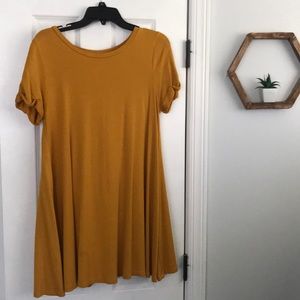 Forever 21 Mustard Shift Dress